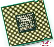Intel C2D Processor bottom
